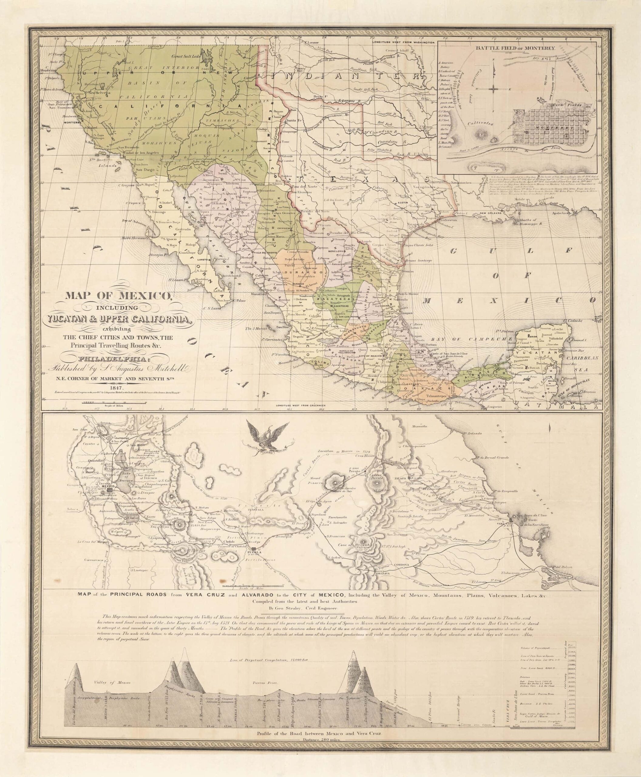 Printable Mexico Expansion Maps