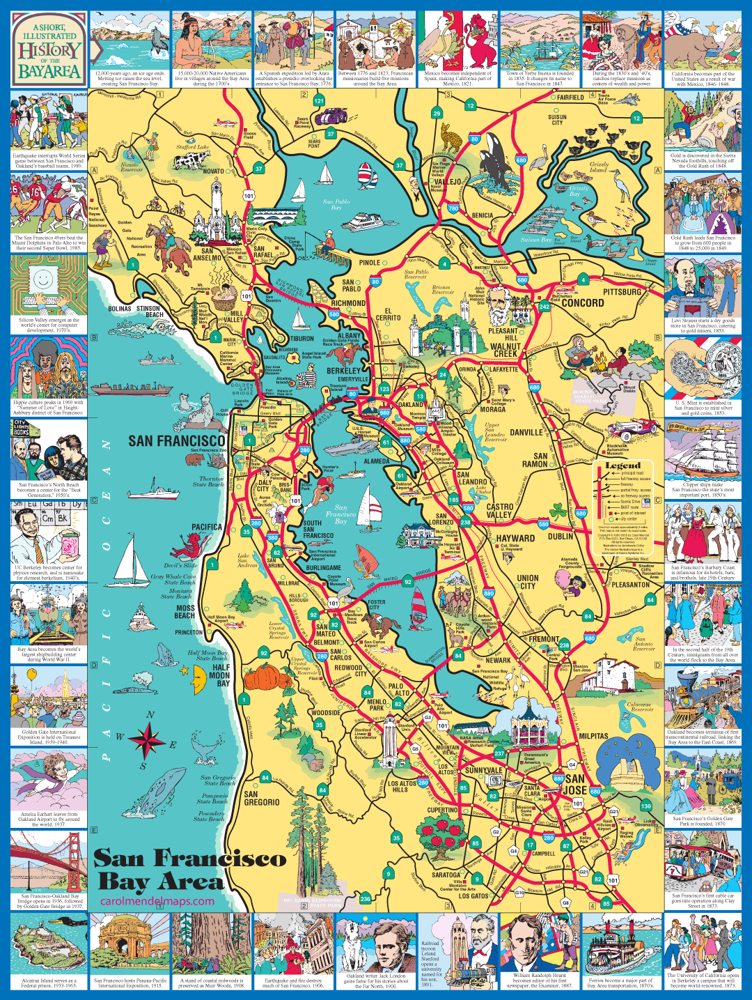 San Francisco Bay Area Map Printable