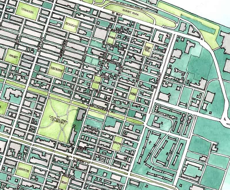 Savannah Historic District Map Savannah First Timer s Guide