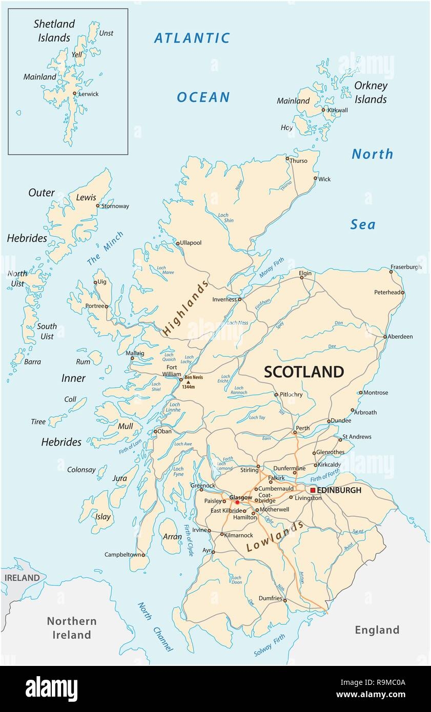 Scotland Map Hi res Stock Photography And Images Alamy