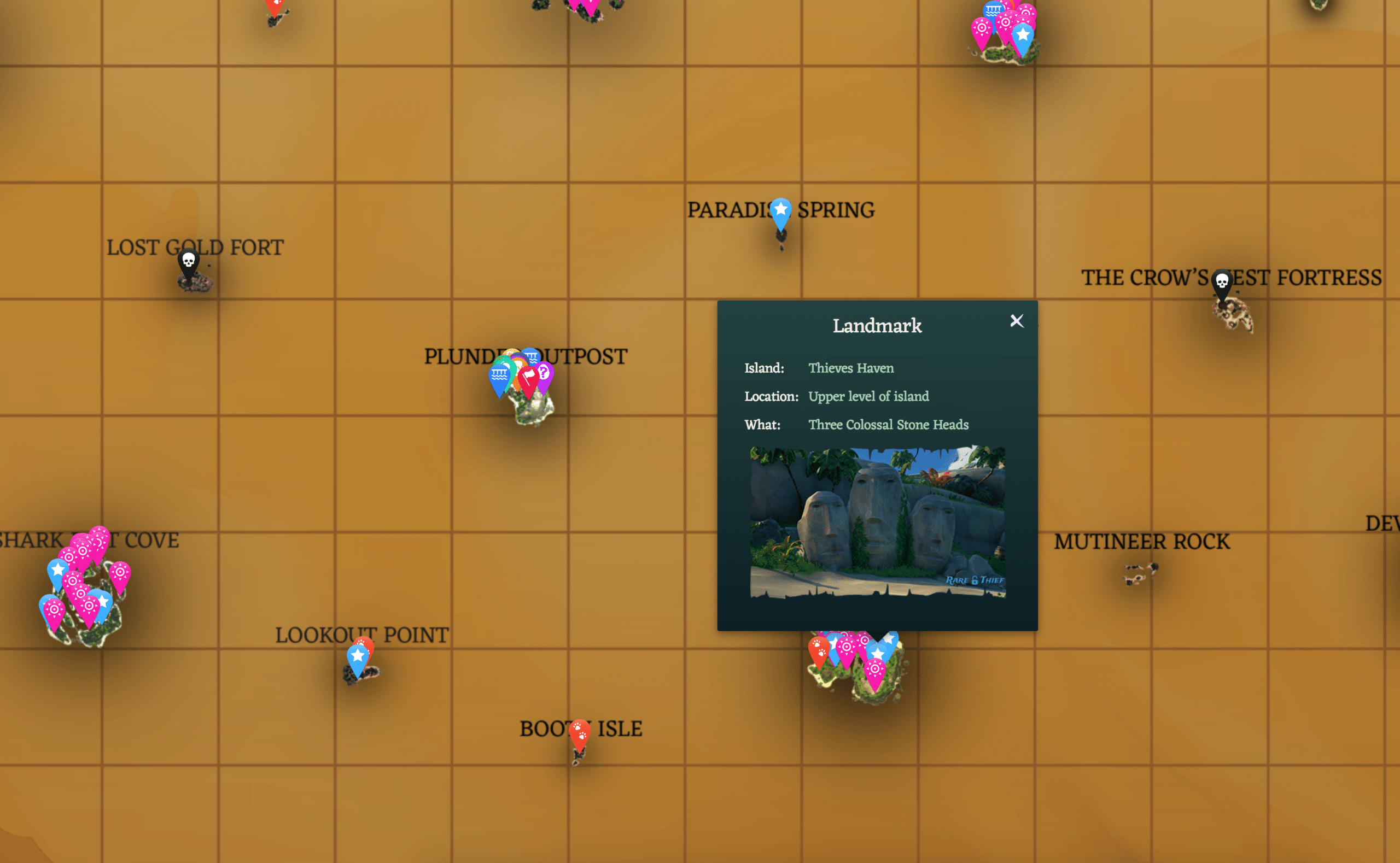 Sea Of Thieves Printable Map