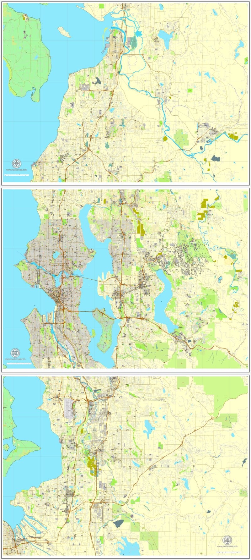 Washington State Printable Attachtion Map
