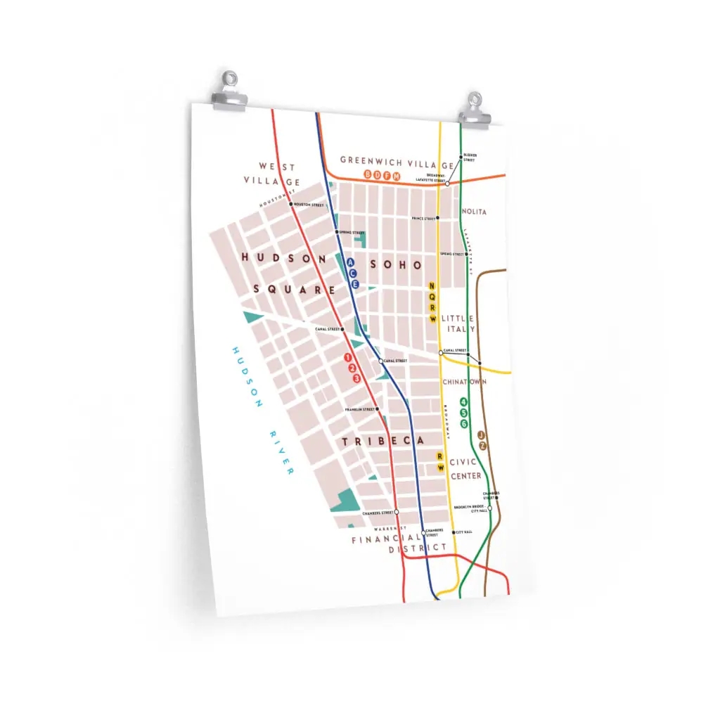 Printable Map Soho New York