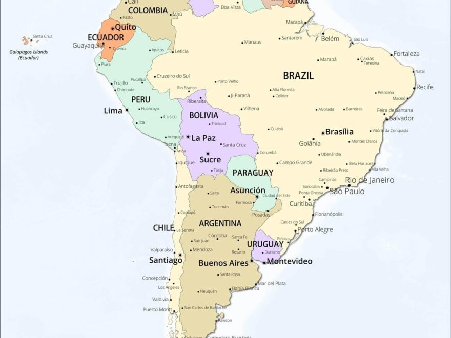 South America Political Map