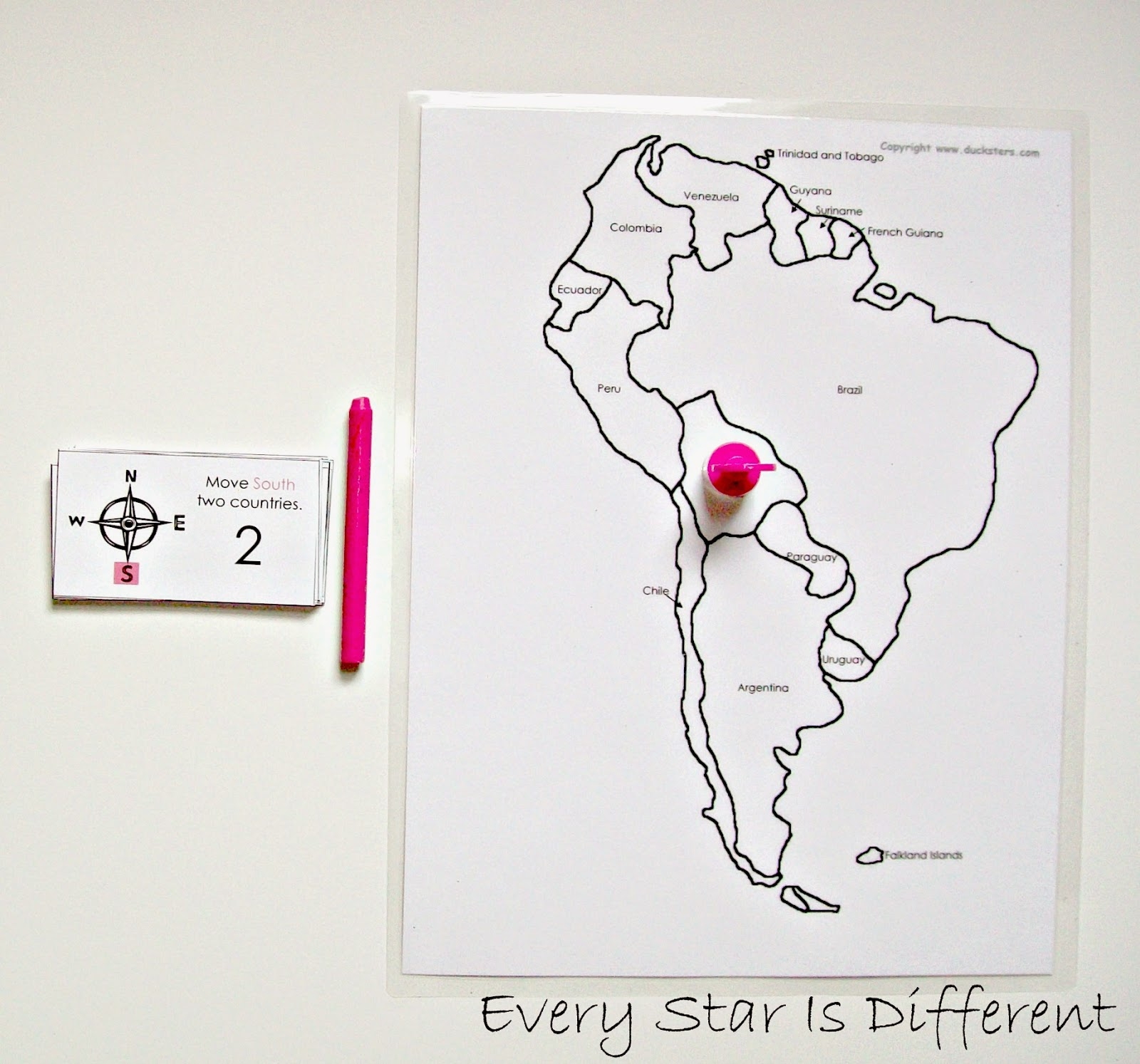 South America Unit W Free Printables Every Star Is Different