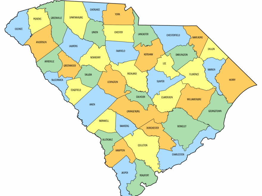 South Carolina County Map Printable State Map With County Lines Free Printables Monograms Design Tools Patterns DIY Projects