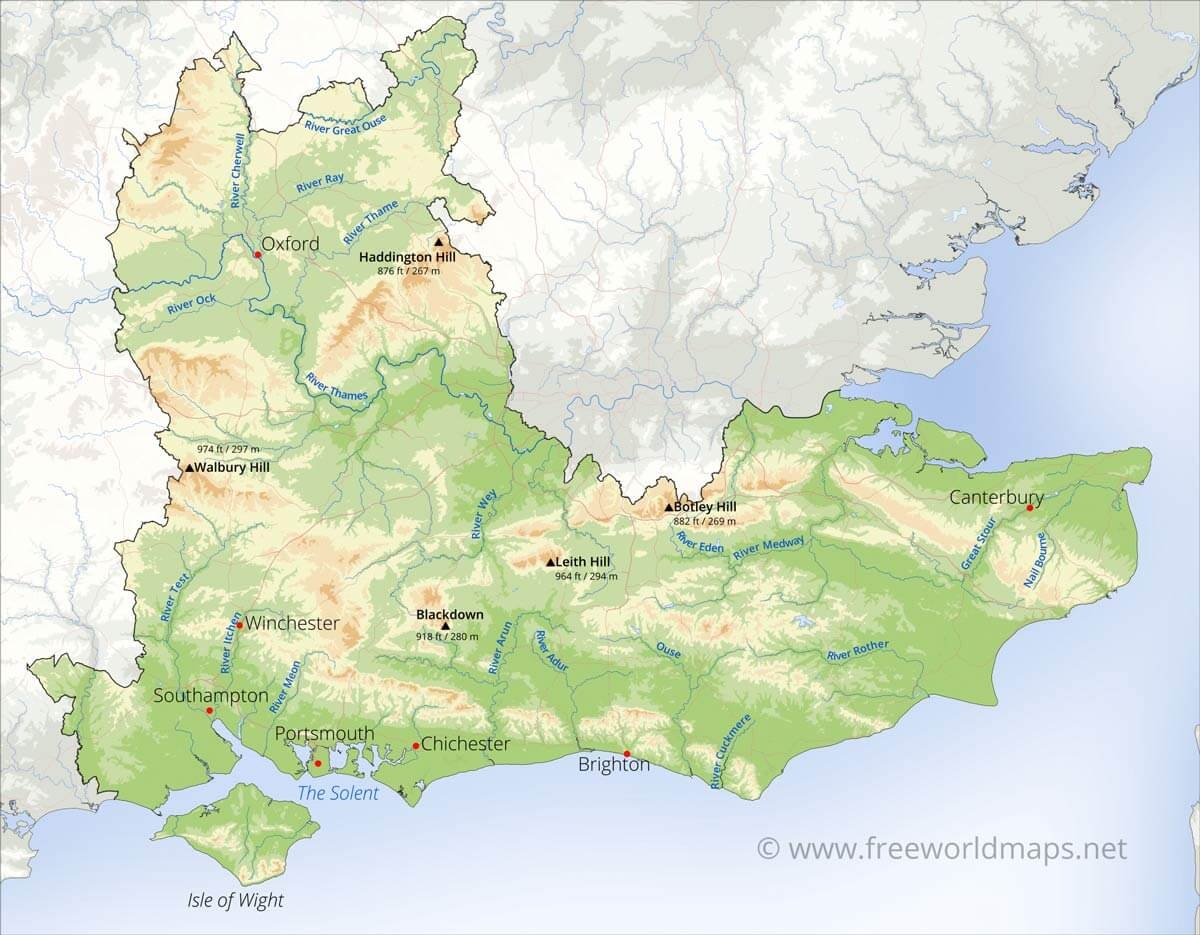 South East England Maps