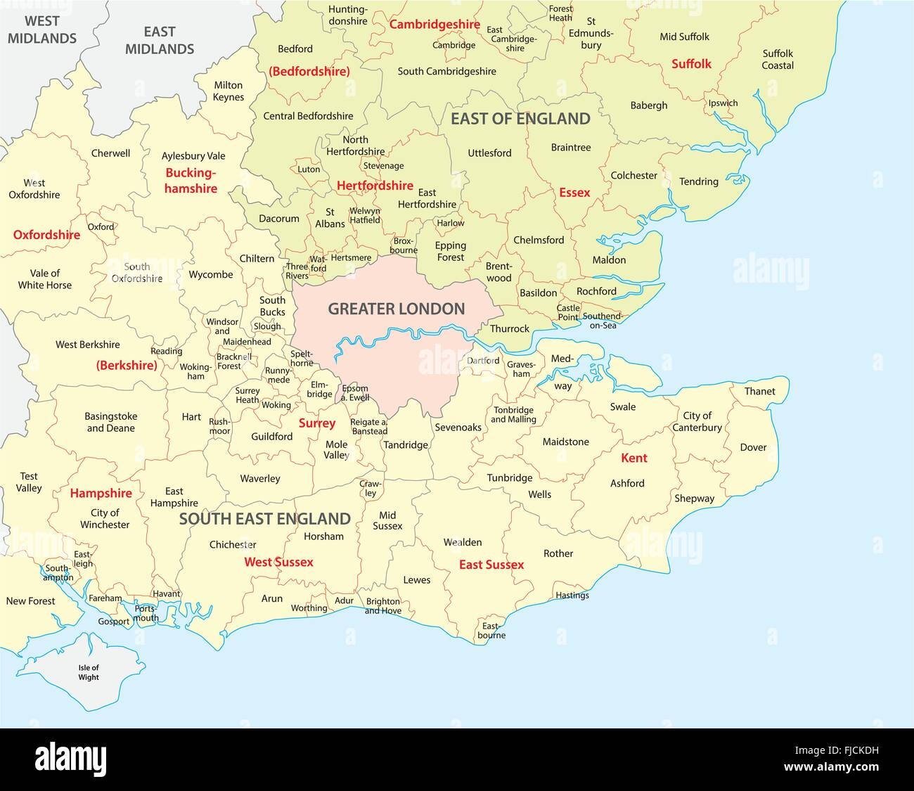 Printable Map Of South England And Wales