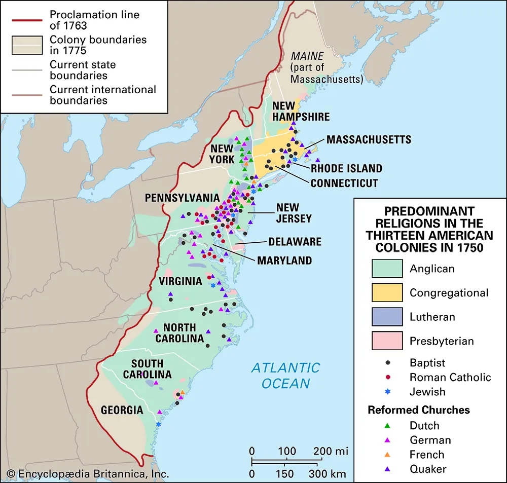 6x6 Southern Colonies Map Printable
