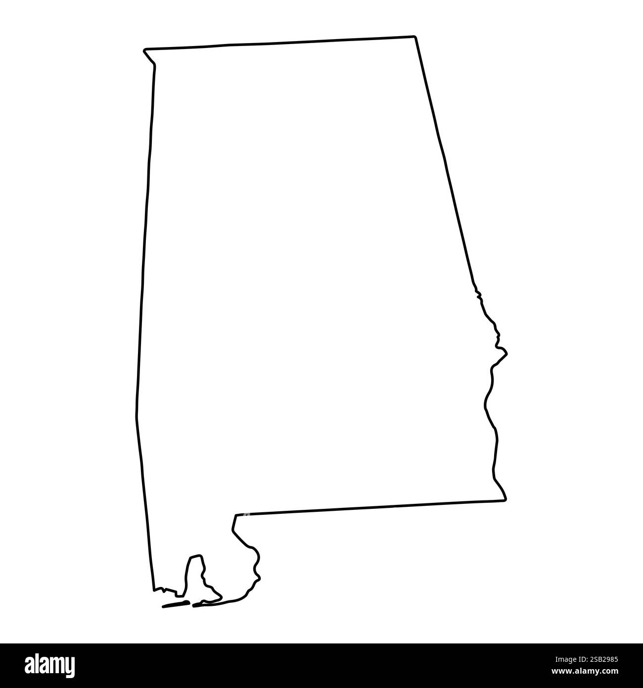 Southern States Blank Map Printable