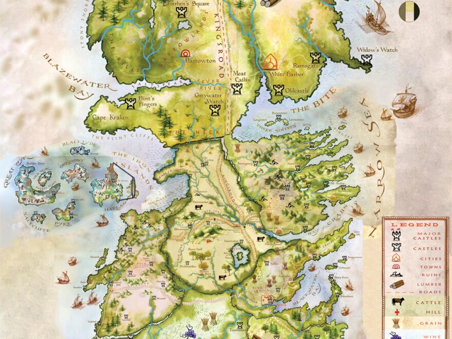 Spoilers Main I Edited An HD Fully Colored Westeros Map Using Official Maps From TWOIAF R asoiaf