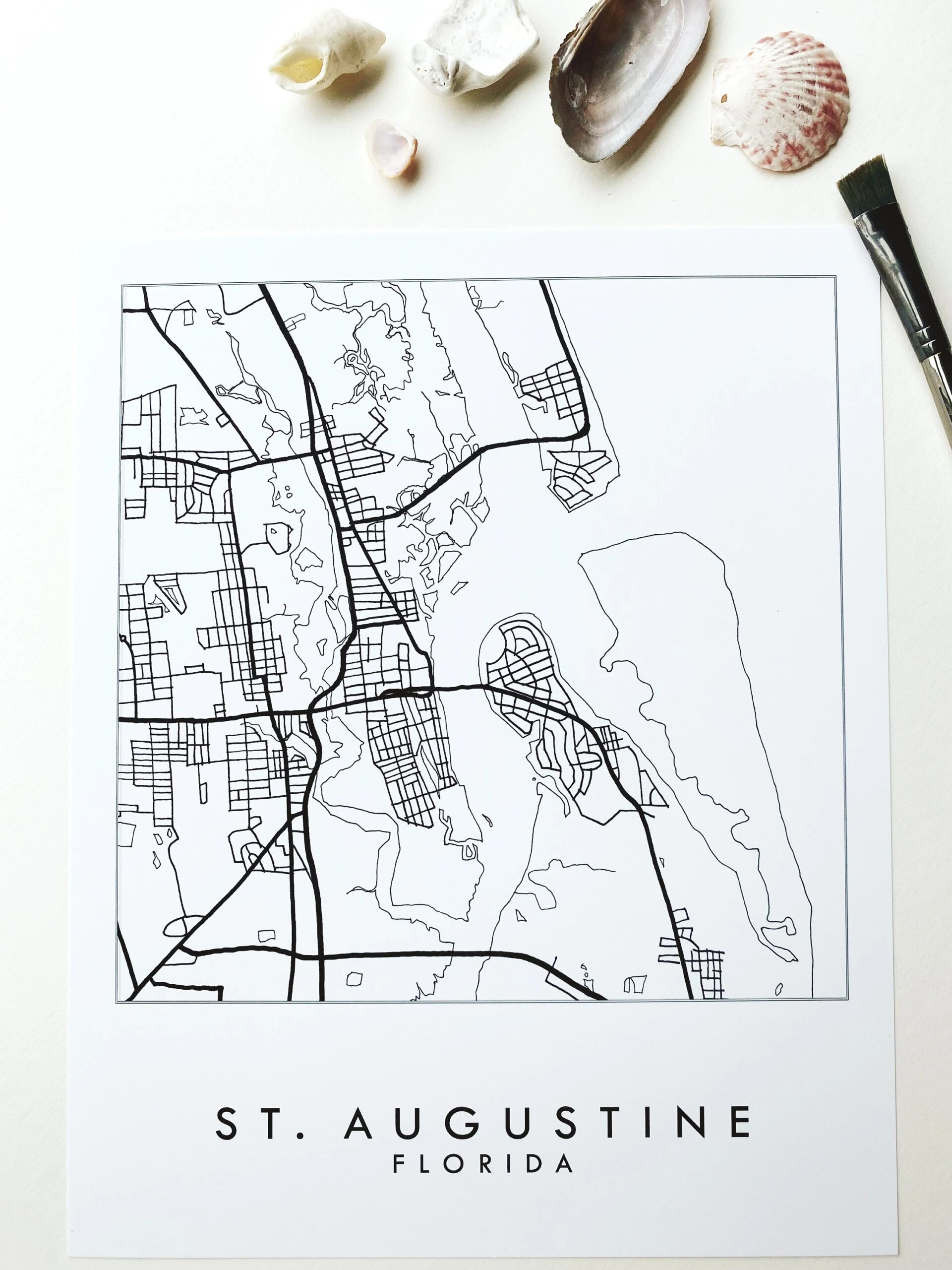 St Augustine Printable Map Kids