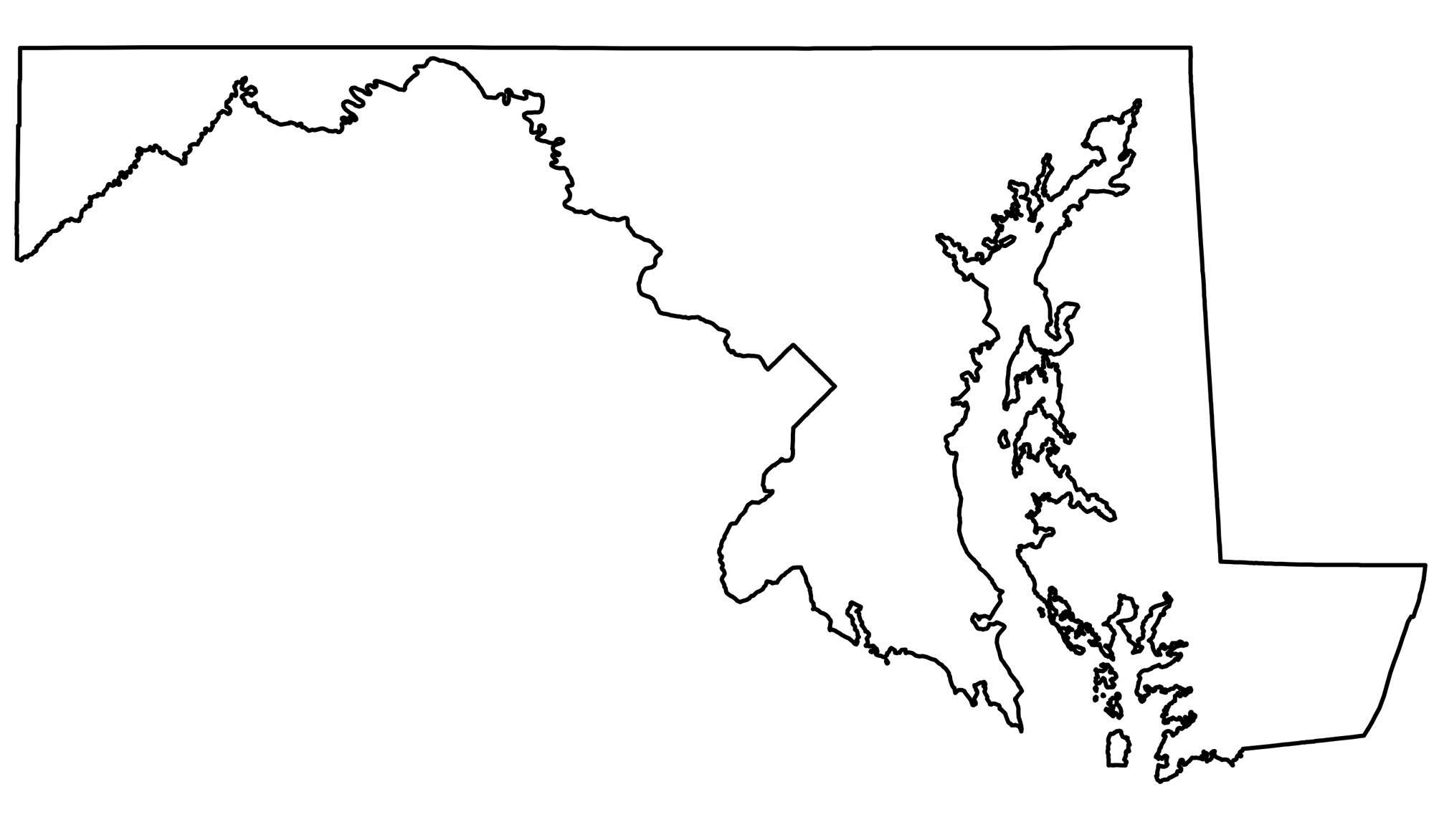 State Outlines Blank Maps Of The 50 United States GIS Geography