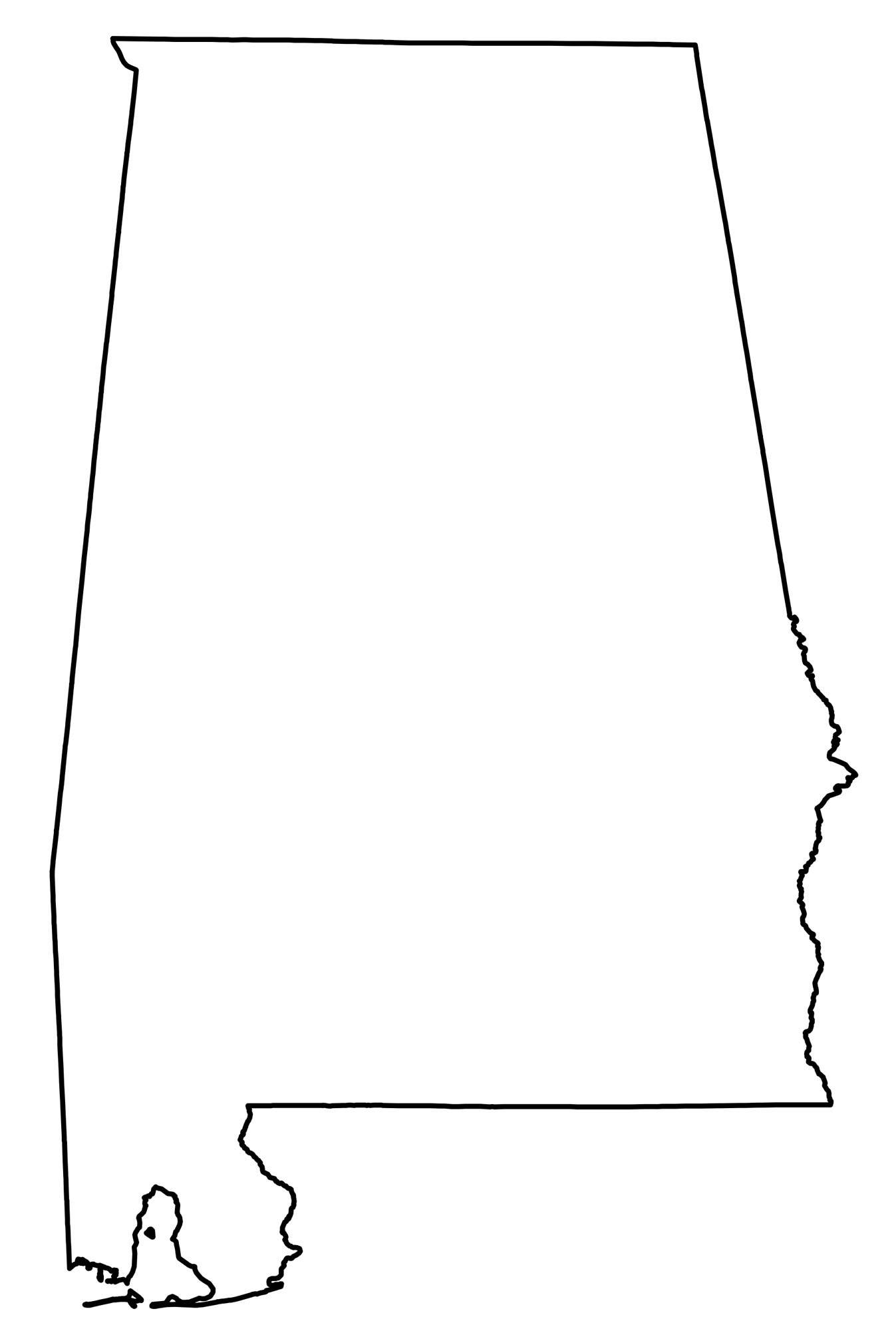 State Outlines Blank Maps Of The 50 United States GIS Geography