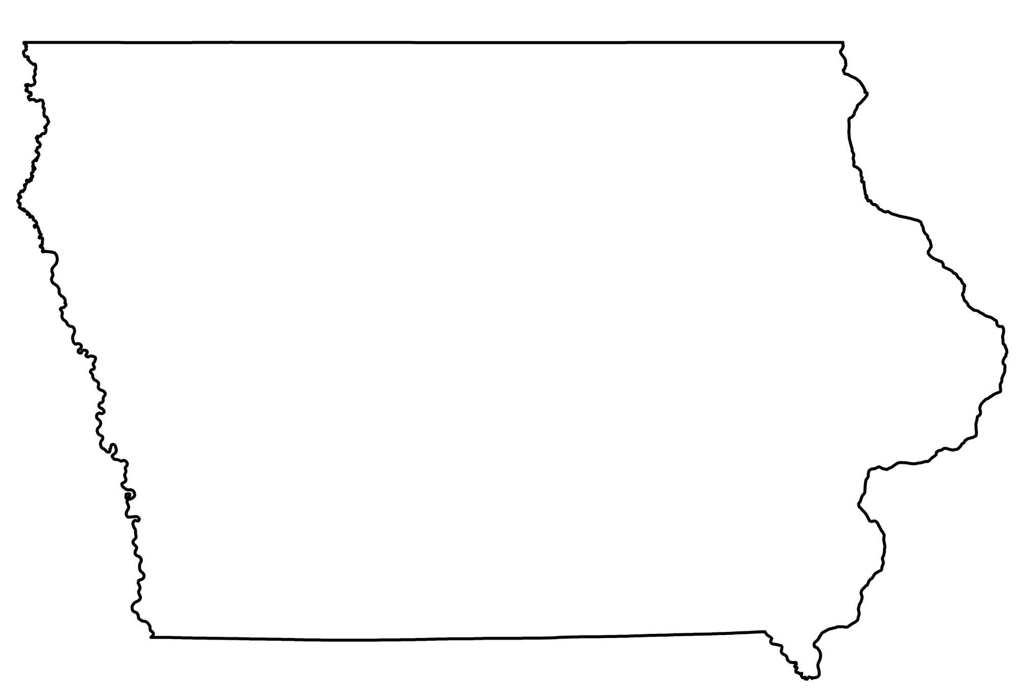State Outlines Blank Maps Of The 50 United States GIS Geography