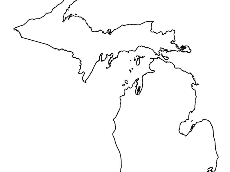 State Outlines Blank Maps Of The 50 United States GIS Geography