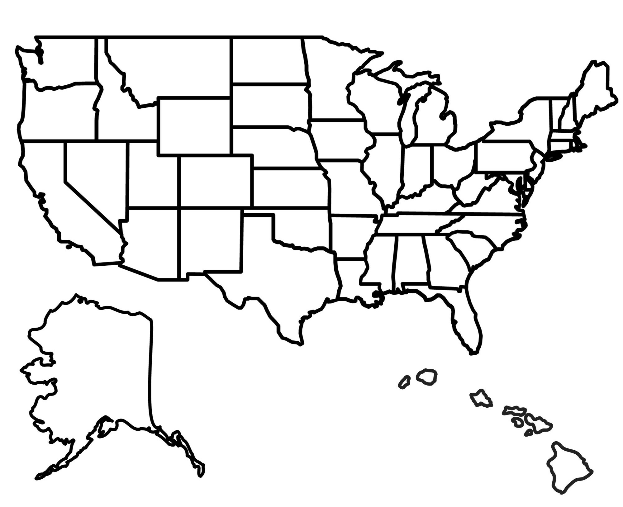 Us Map Test Printable Us Map Test Printable