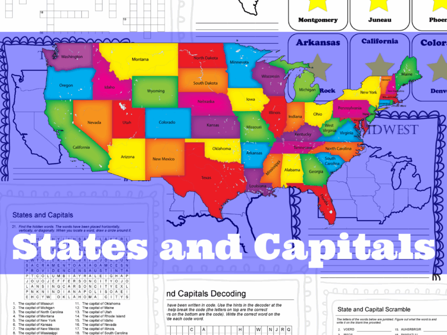 States And Capitals Pack Only Passionate Curiosity