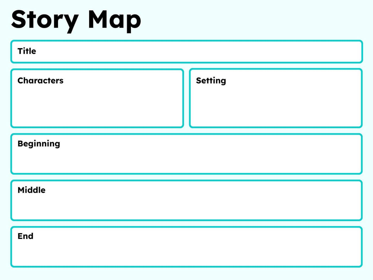 Printable Story Map Graphic Organizer