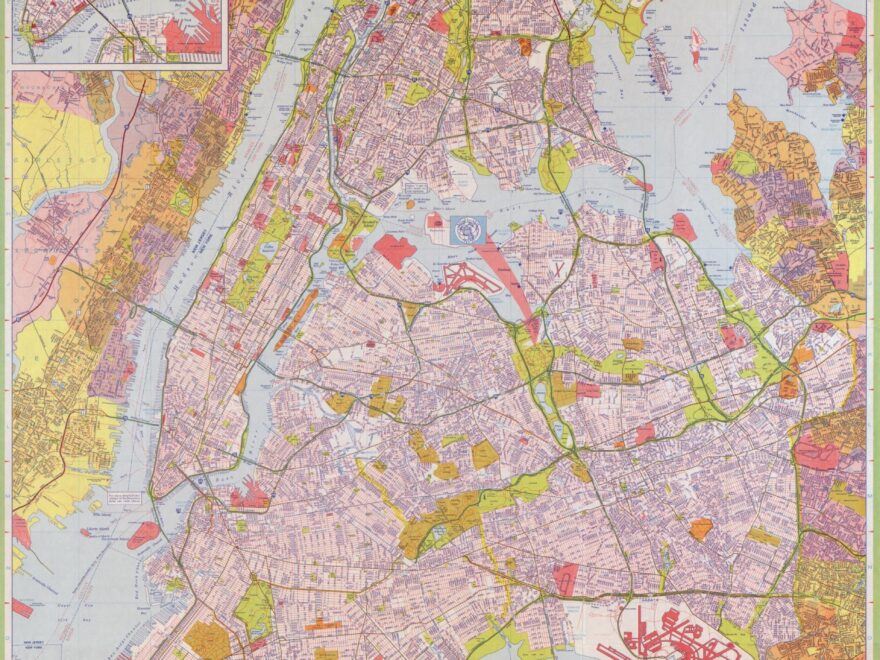 Street Map New York City Library Of Congress