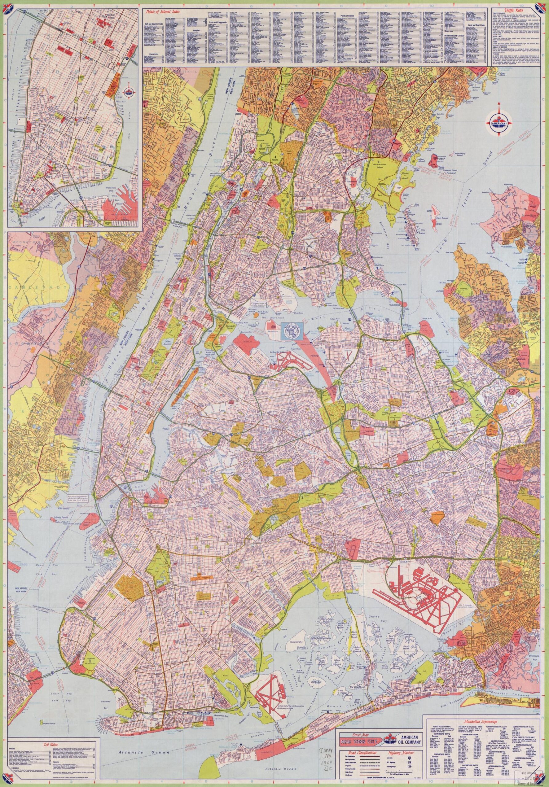 Street Map New York City Library Of Congress
