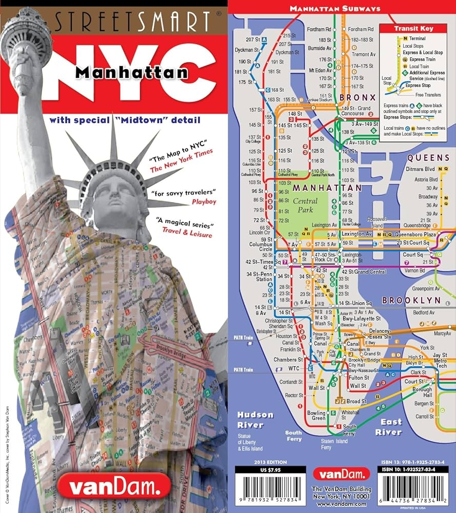 StreetSmart NYC Map Midtown Edition By VanDam Laminated Pocket City Street Map Of Manhattan W All Attractions Museums Sights Hotels Broadway Folded Map 2026 Edition Stephan Van Dam Stephan Van Dam 