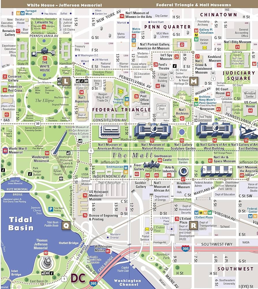 Washington National Mall Map Printable Washington National Mall Map Printable