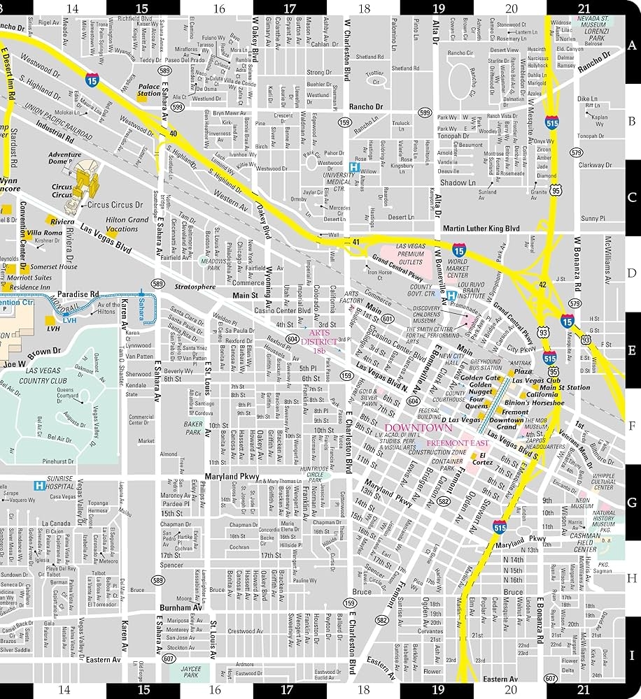 Streetwise Las Vegas Map Laminated City Center Street Map Of Las Vegas Nevada Streetwise Maps 9781886705852 Amazon Books