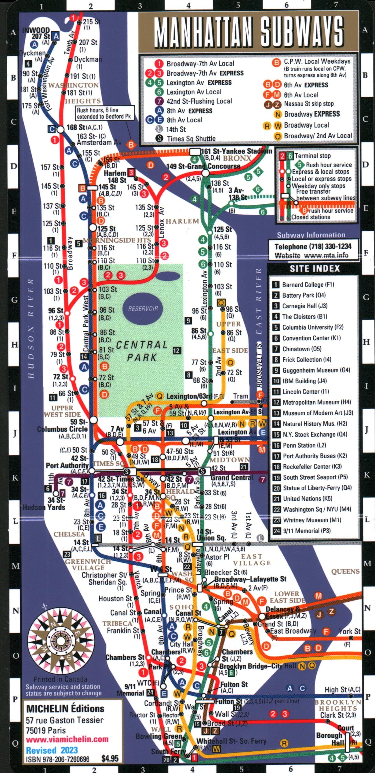 Nyc Subway Map Manhattan Only Printable Nyc Subway Map Manhattan Only Printable