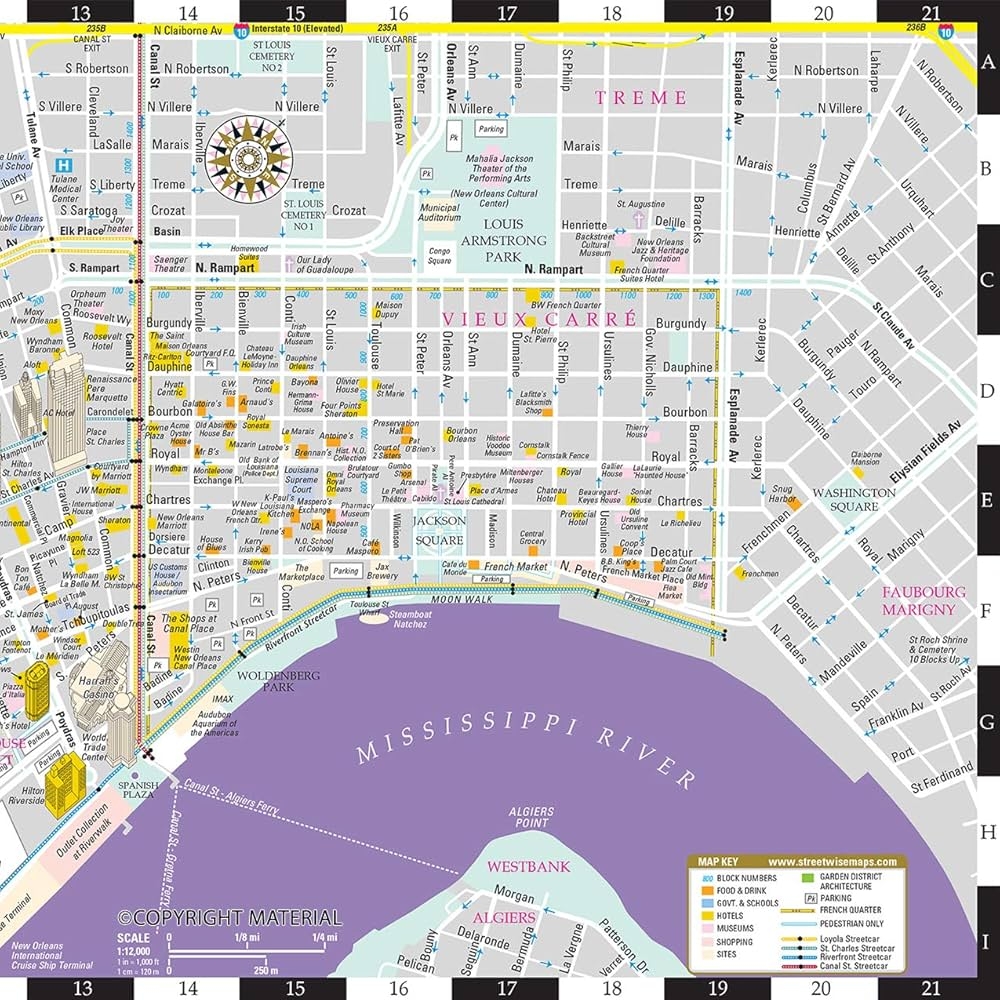 New Orleans Trolly Map Printable Free