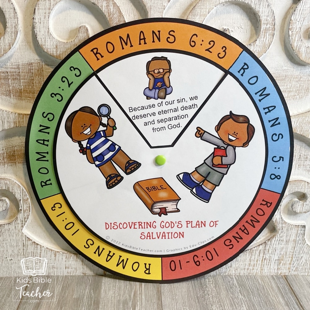 Sunday School Crafts Verses For Romans Road Spinner Kids Bible Teacher