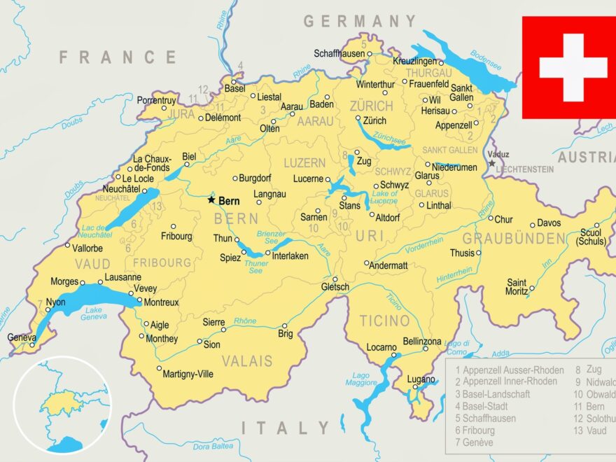 Switzerland Maps Printable Maps Of Switzerland For Download