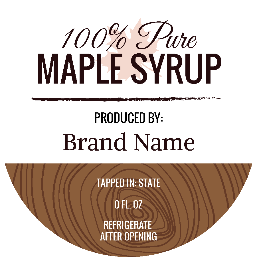 Free Printable Maple Syrup Labels