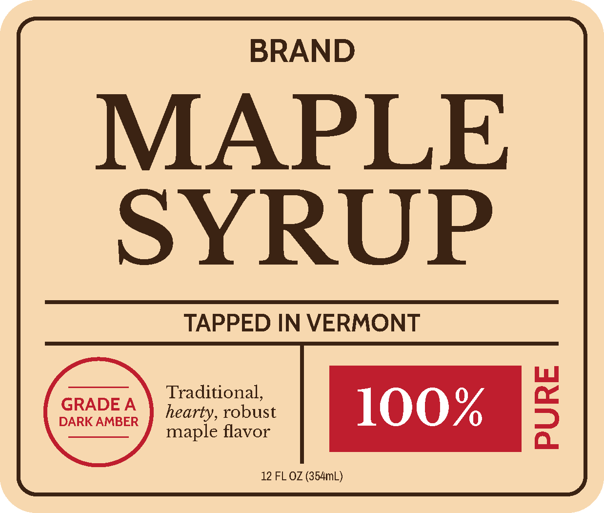 Syrup Label Templates Design Free Online SheetLabels 