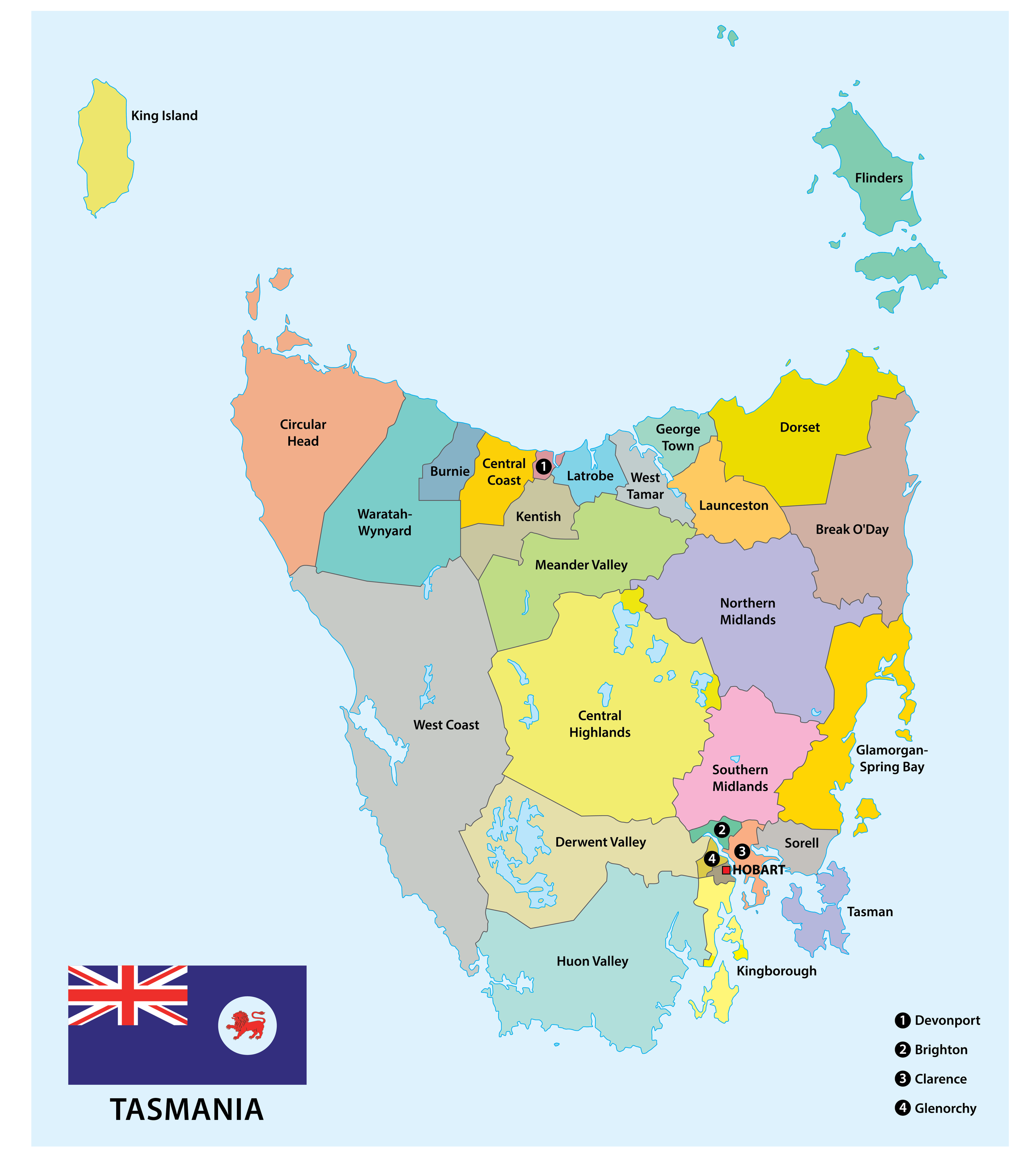 Tasmania Maps Facts World Atlas