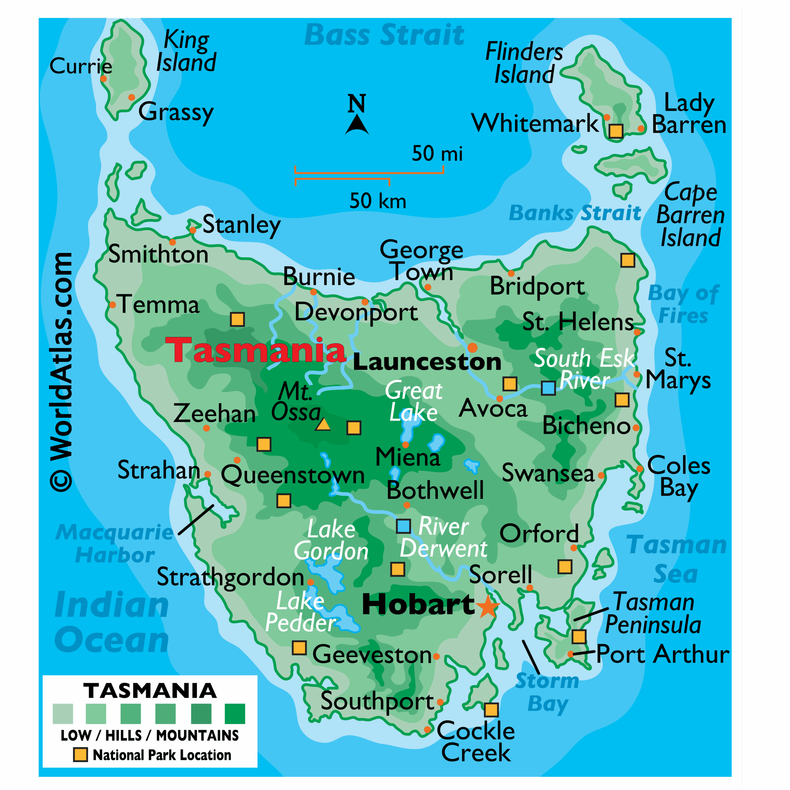 Tasmania Maps Facts World Atlas Tasmania Maps Facts World Atlas