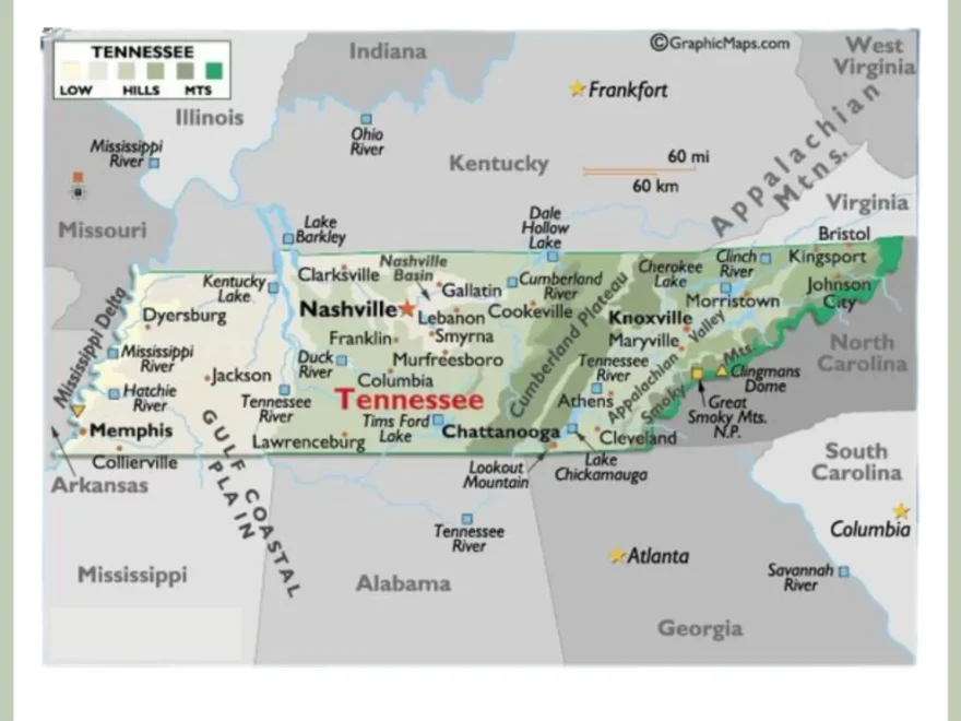Tennessee County Map Map Of TN Counties And Cities