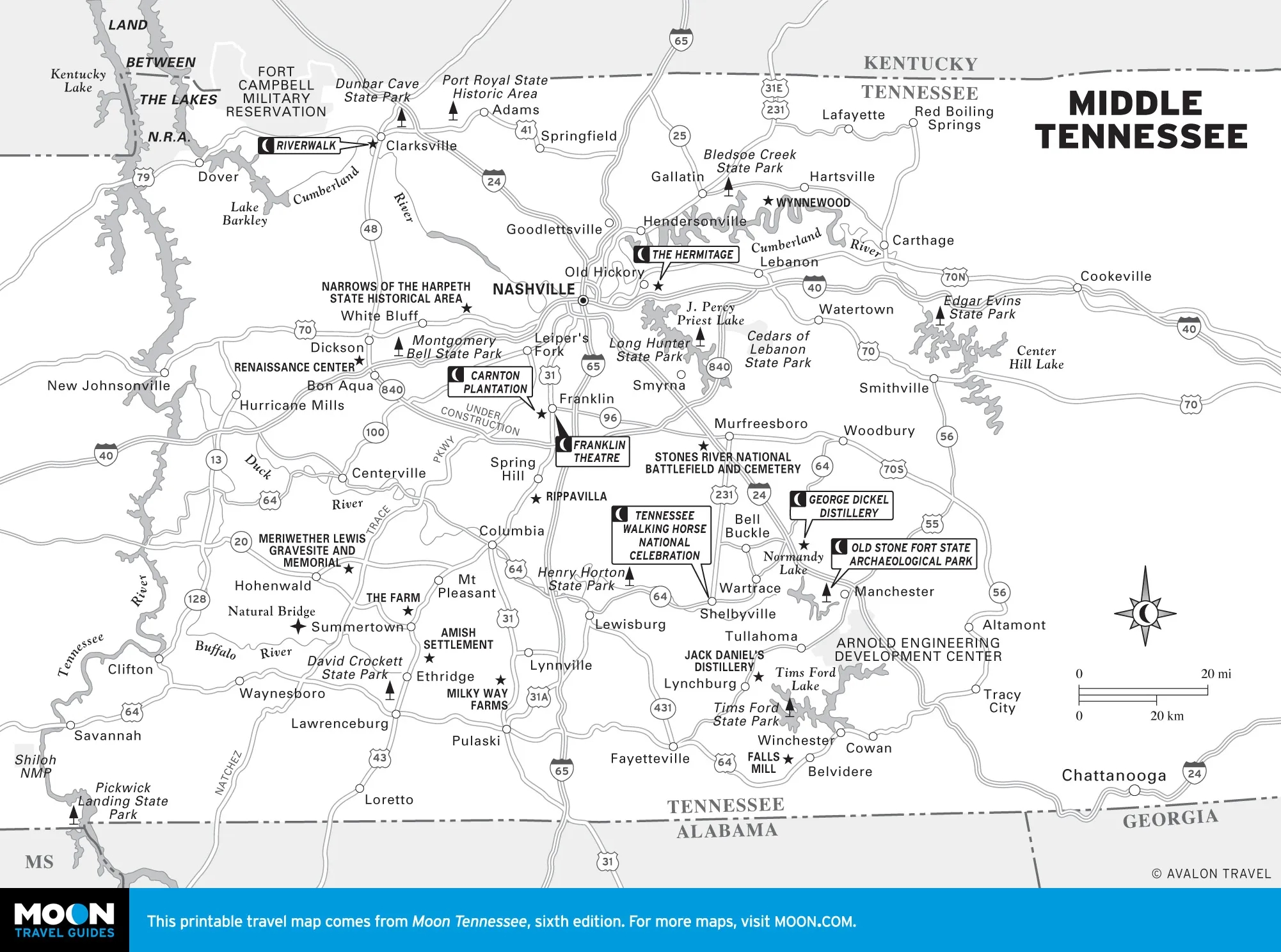 Tennessee Moon Travel Guides