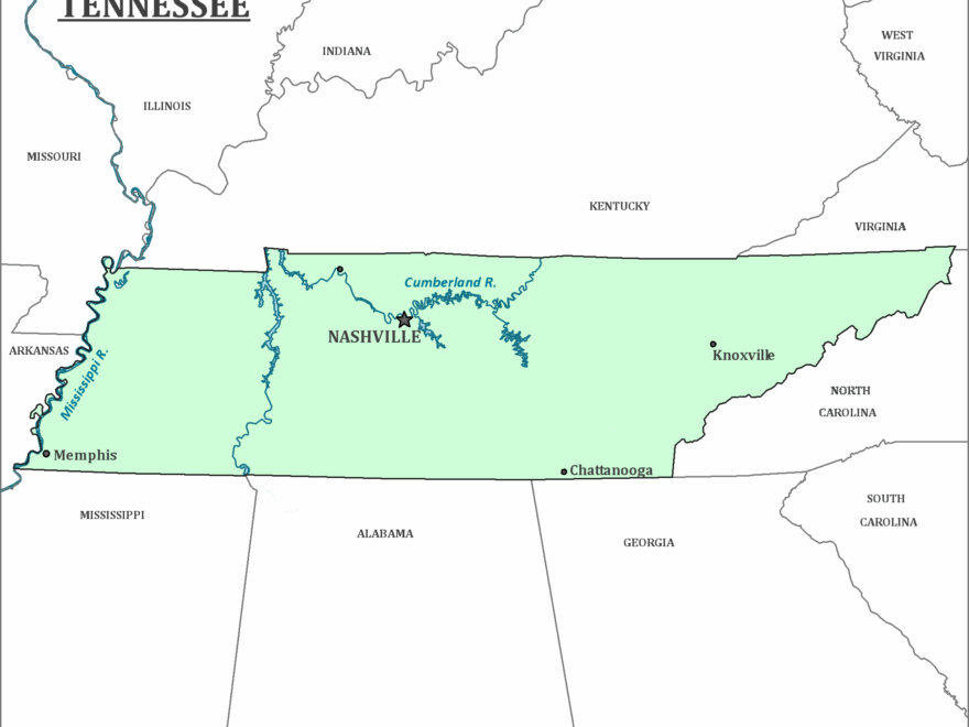 Tennessee State Map Map Of Tennessee And Information About The State