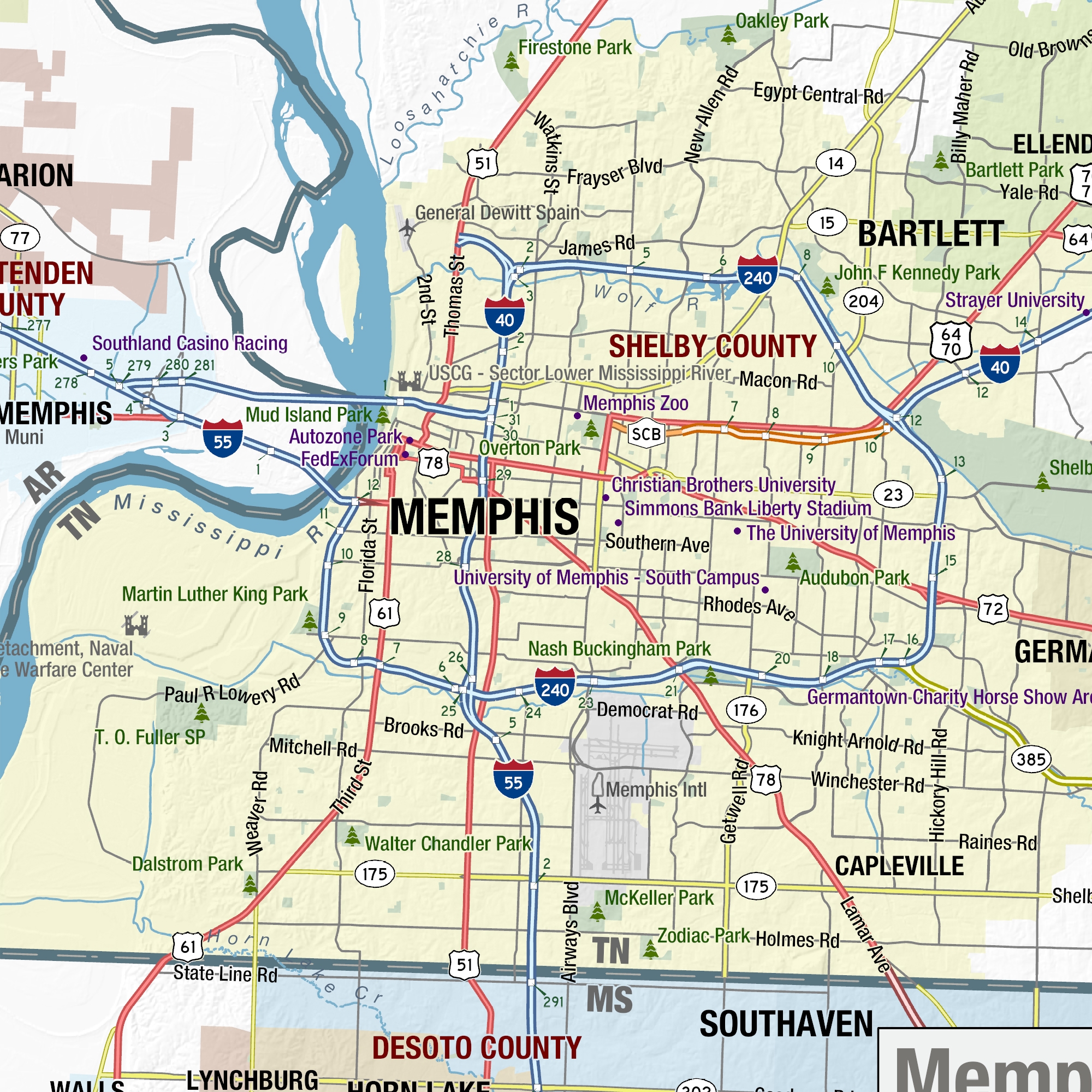 Tennessee Highway Map Printable