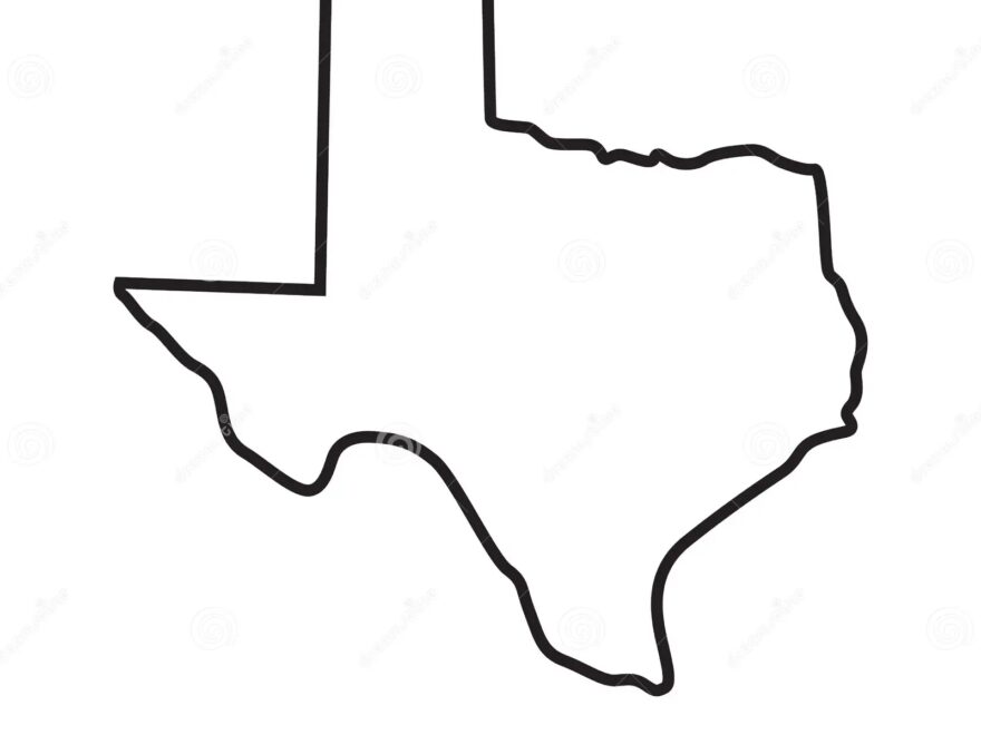 Texas Map Outline Vector Design Template Editable Stroke Stock Vector Illustration Of Internet Graphic 189371560