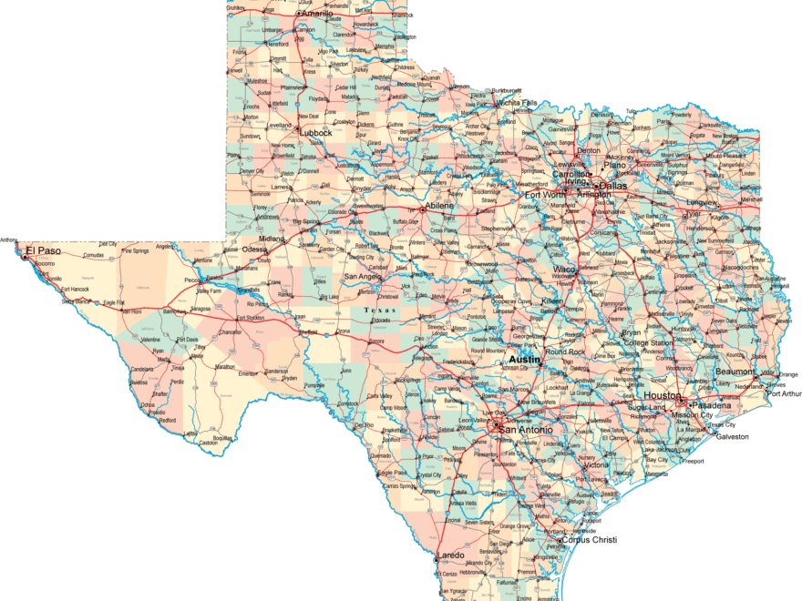 Texas Road Map TX Road Map Texas Highway Map