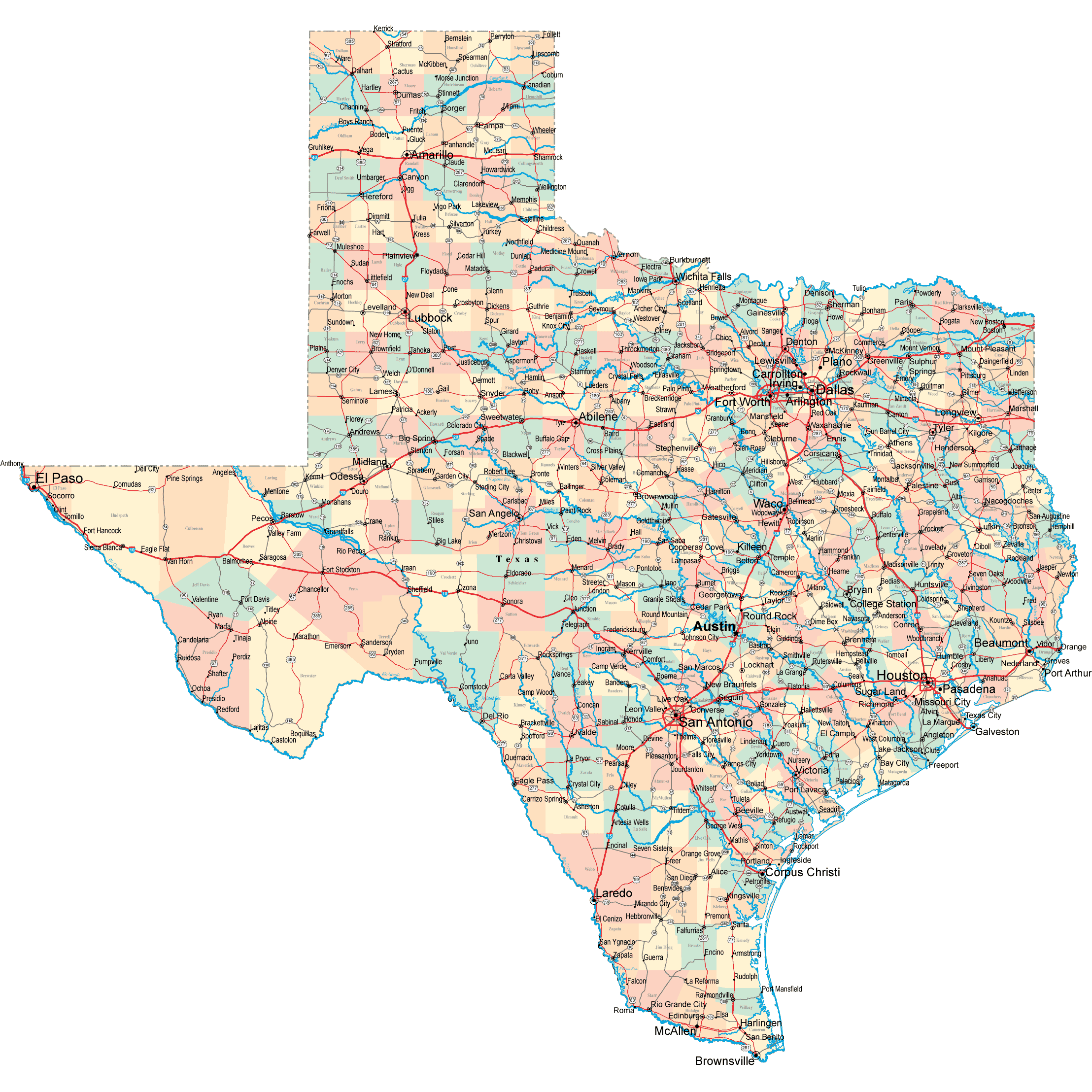 Texas Road Map TX Road Map Texas Highway Map Texas Road Map TX Road Map Texas Highway Map
