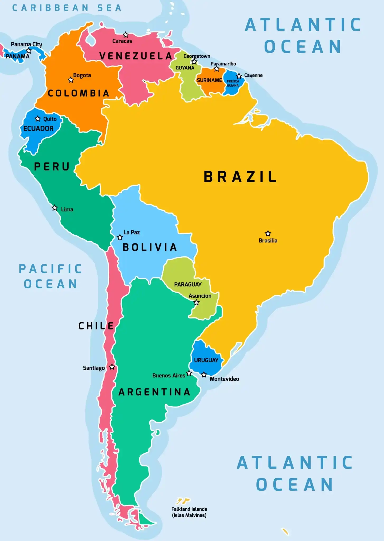 The 13 Capital Cities Of South America Map Included The Facts Institute The 13 Capital Cities Of South America Map Included The Facts Institute