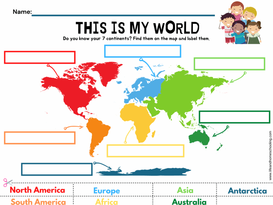 The 7 Continents Printable Activity Made By Teachers