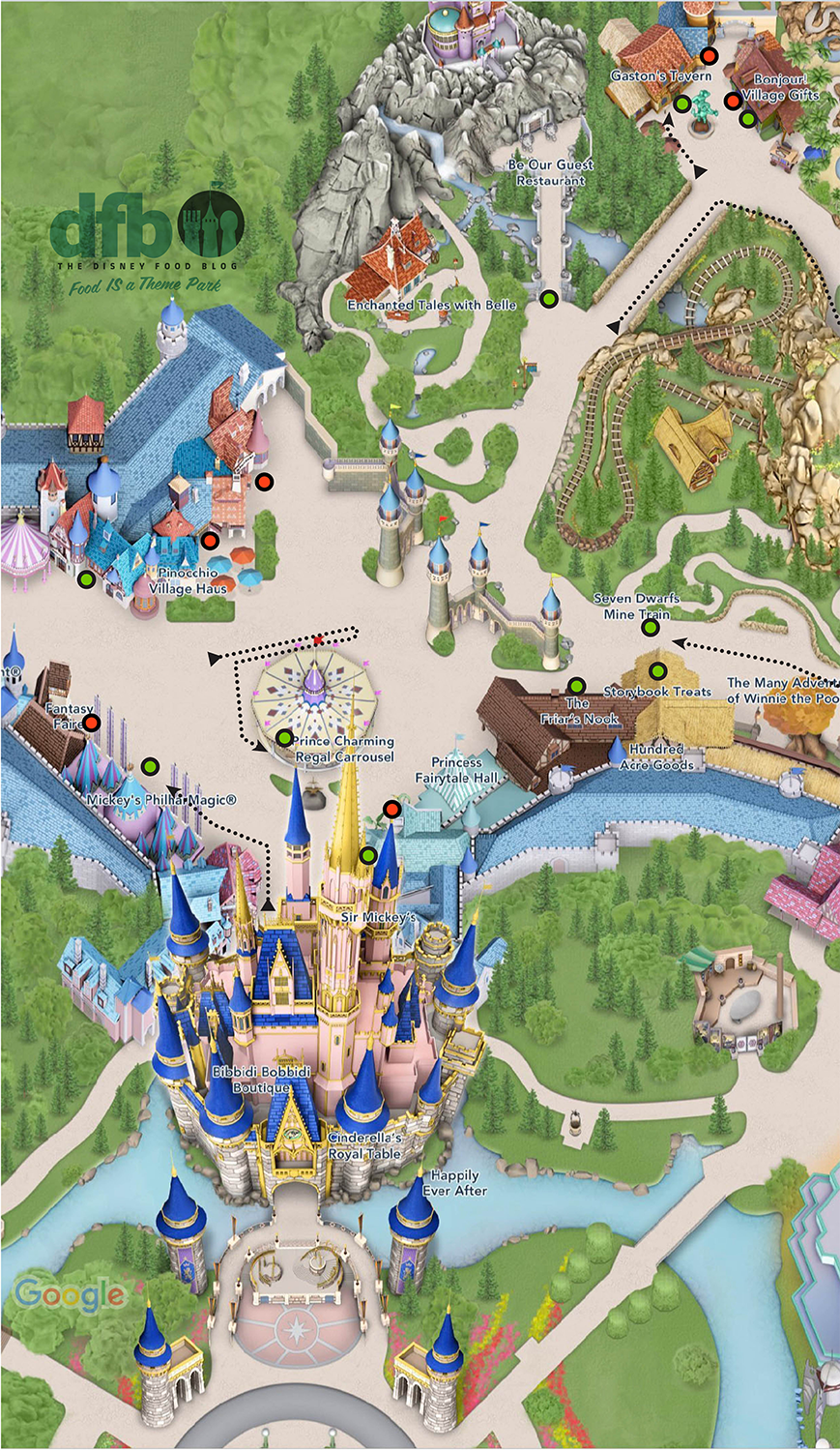 The Magic Kingdom Map That Disney WON T Print The Disney Food Blog