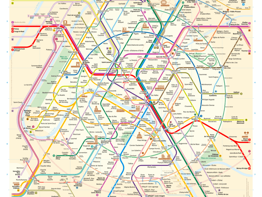 The New Paris Metro Map