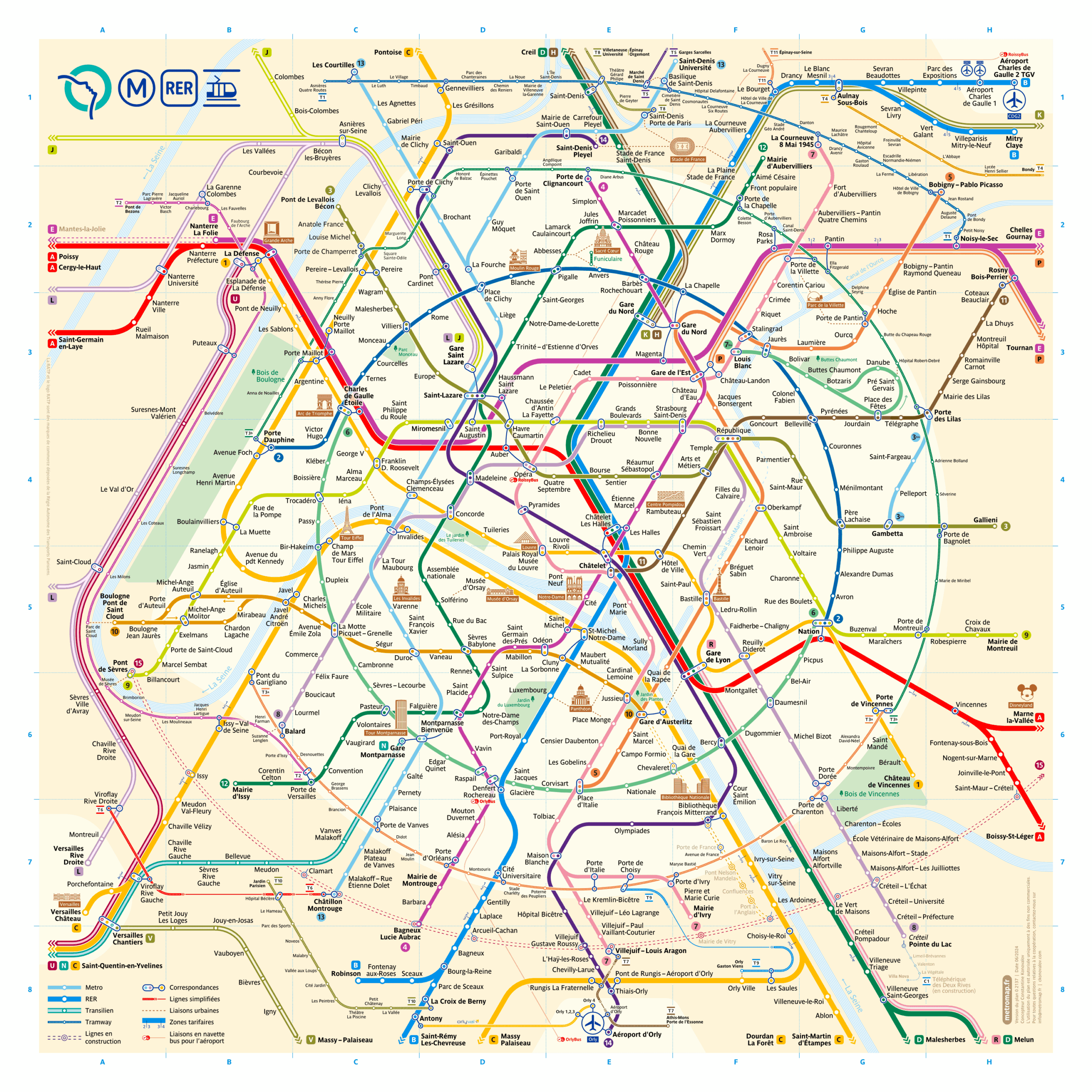 The New Paris Metro Map The New Paris Metro Map
