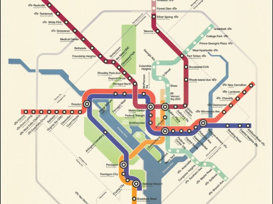 The Washington D C Metro System Map Barry Lawrence Ruderman Antique Maps Inc