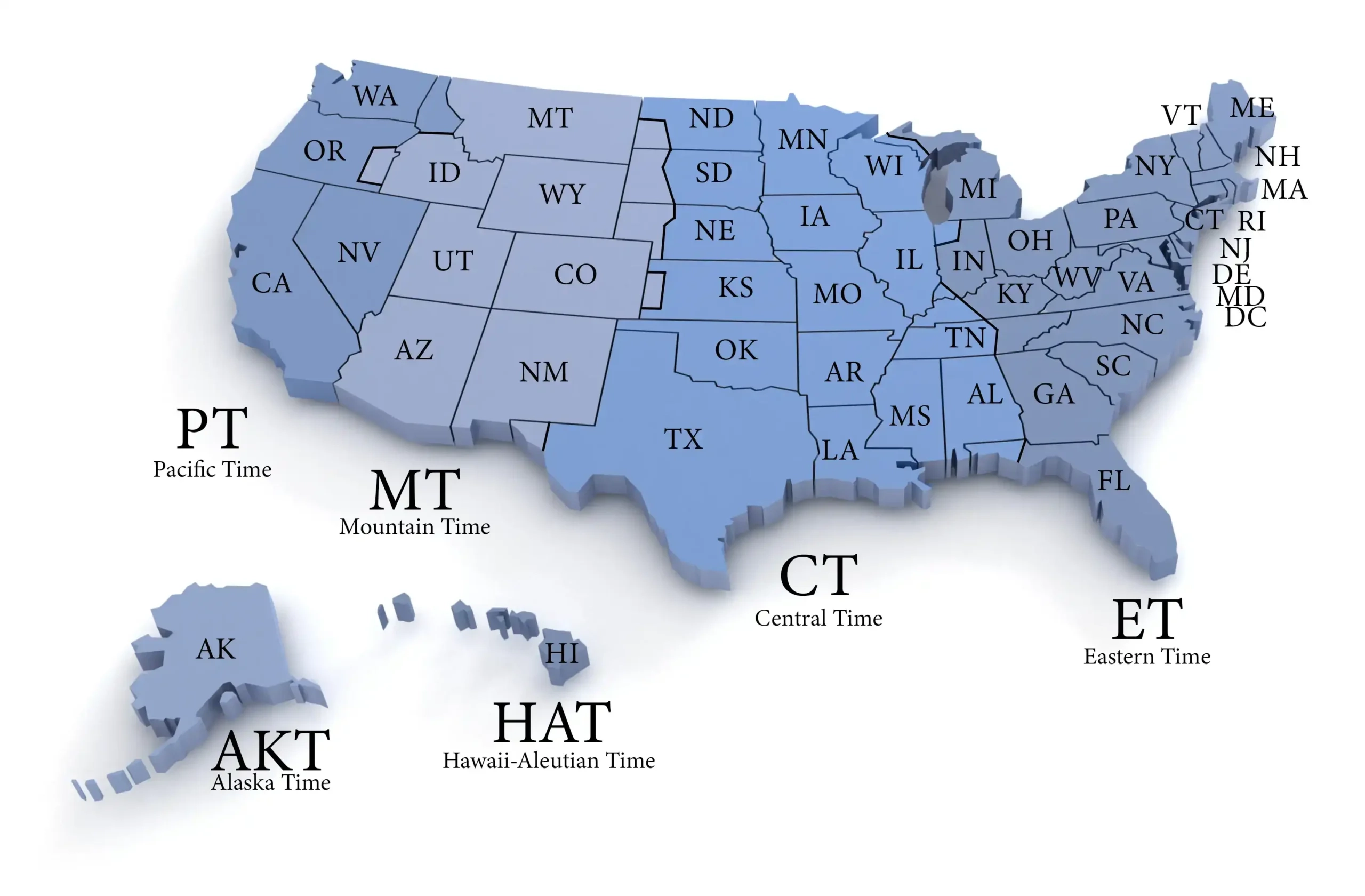 Time In US Cities TimeTrex